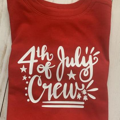 4th Of July Crew.family Shirts.independence Day...