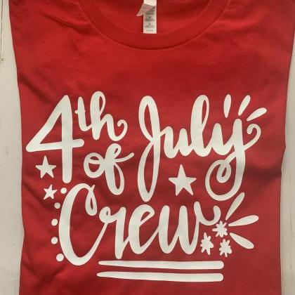 4th Of July Crew.family Shirts.independence Day...
