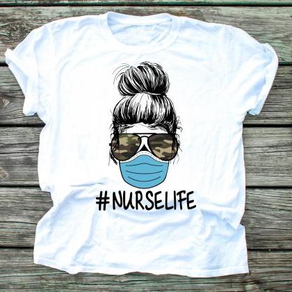 Nurse Life. #nurselife. Unisex.raglan.sublimation...