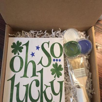 St. Patricks Day Ship And Make. Sign In A Box...