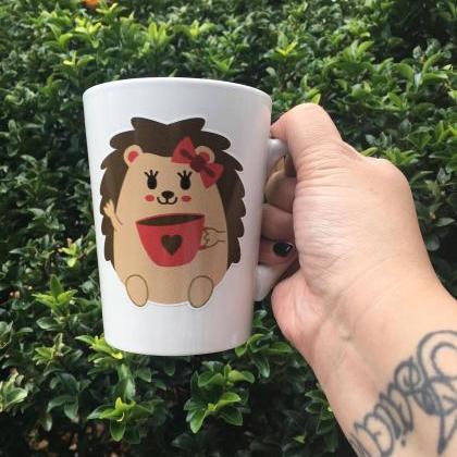 Valentines Hedgehog Girl Coffee/tea Mug