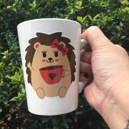 Valentines Hedgehog Girl Coffee/tea Mug