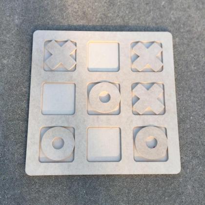 Wood Travel Tic Tac Toe Puzzle. Choice Of Plain Or..