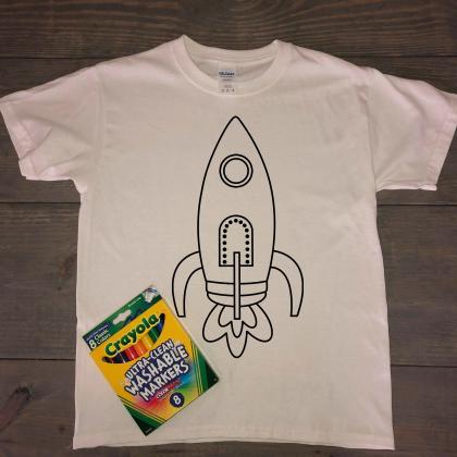 Color In Shirt For Kids. Kids Coloring Shirt...