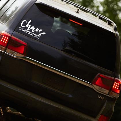 Chaos Coordinator Car Decal- Family Car Decal-..