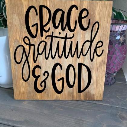 12x12 Grace Gratitude & God. Hand..