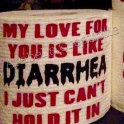 Valentine's Day toilet paper gift!