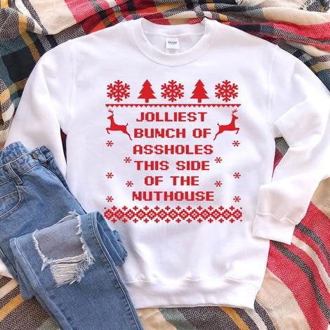 Jolliest Bunch Of Assholes Shirt. Clark Griswold. Family Vacation.merry Christmas Shirt .bella Canvas.