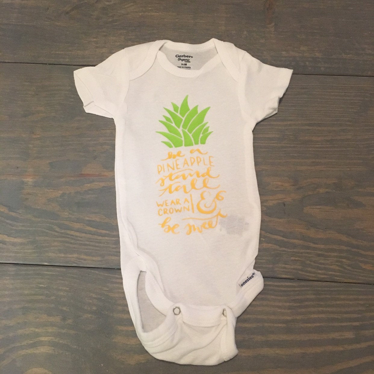 Be A Pineapple, Stand Tall, Be Sweet Infant. Toddler Shirt