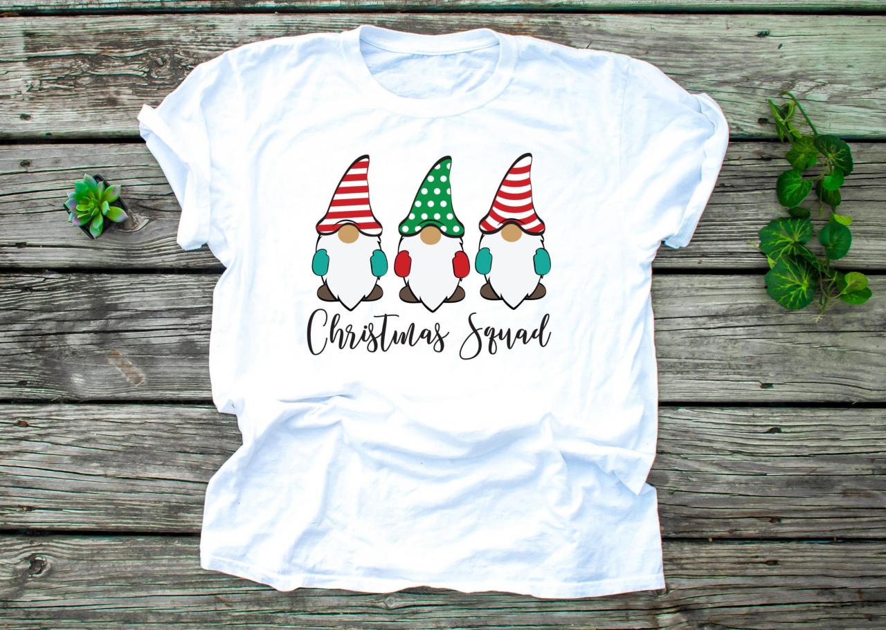Christmas Squad Shirt . Gnomes. Nordic. Christmas Party. Baking Party.christmas Gnomes. Christmas Tee. Raglan. Sublimation