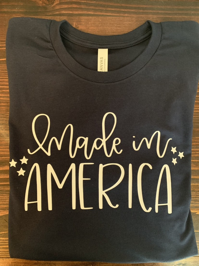 Made In America.summer Shirts.independence Day. 4th July Shirt. Red