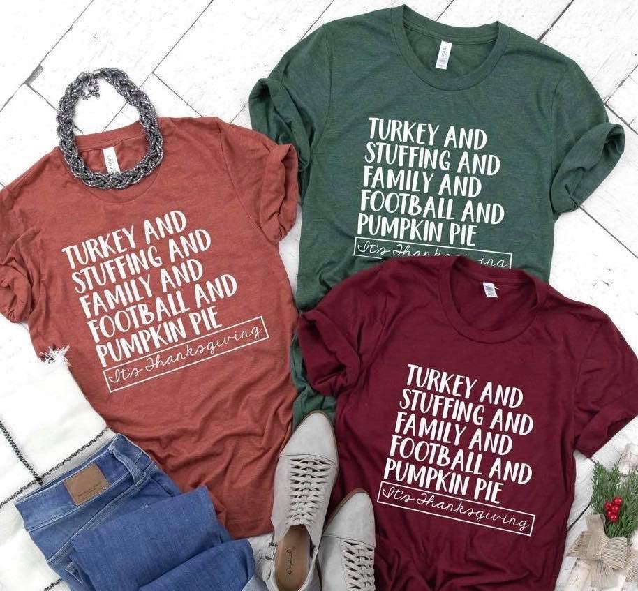 It S Thanksgiving Shirt Thanksgiving Favorites Thanksgiving Shirt Family Shirt Favorite Things S On Luulla