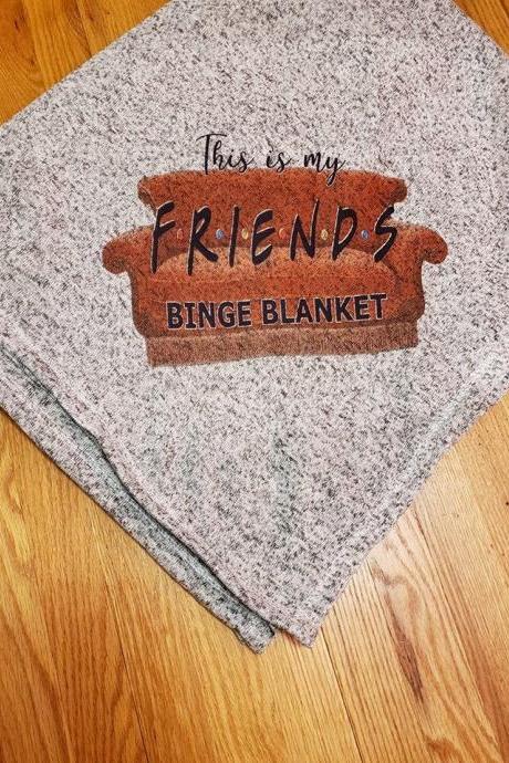 FRIENDS Fleece Blanket, This Is My FRIENDS Binge Blanket, Friends. Friends Couch. Netflix